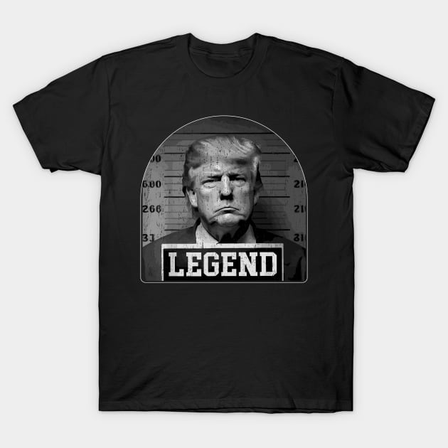 Trump 2024 Mugshot President Legend Trump mugshot 2024 T-Shirt by StarMa